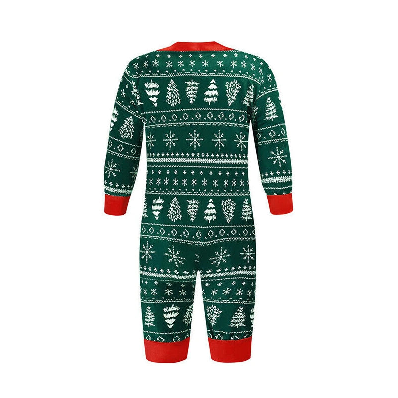 Pijama Natal 2025 Verde Família - Conjunto Coordenado Mãe Criança Body Bebé