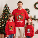 Pijamas Disney Mickey Minnie Natal - Conjunto Família Algodão Sweatshirt Casual