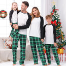 Pijama Natal Família 2 Peças - Conjunto Mãe Pai Criança Body Bebé Casual Xmas