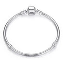 Handmade Original Fine Jewelry 925 Sterling Silver Charm Bracelet Soft Smooth Snake Bone Bracelets for Women