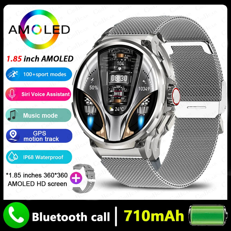 Smartwatch GPS Desportivo 1.85" AMOLED - Bateria 710mAh com Bluetooth