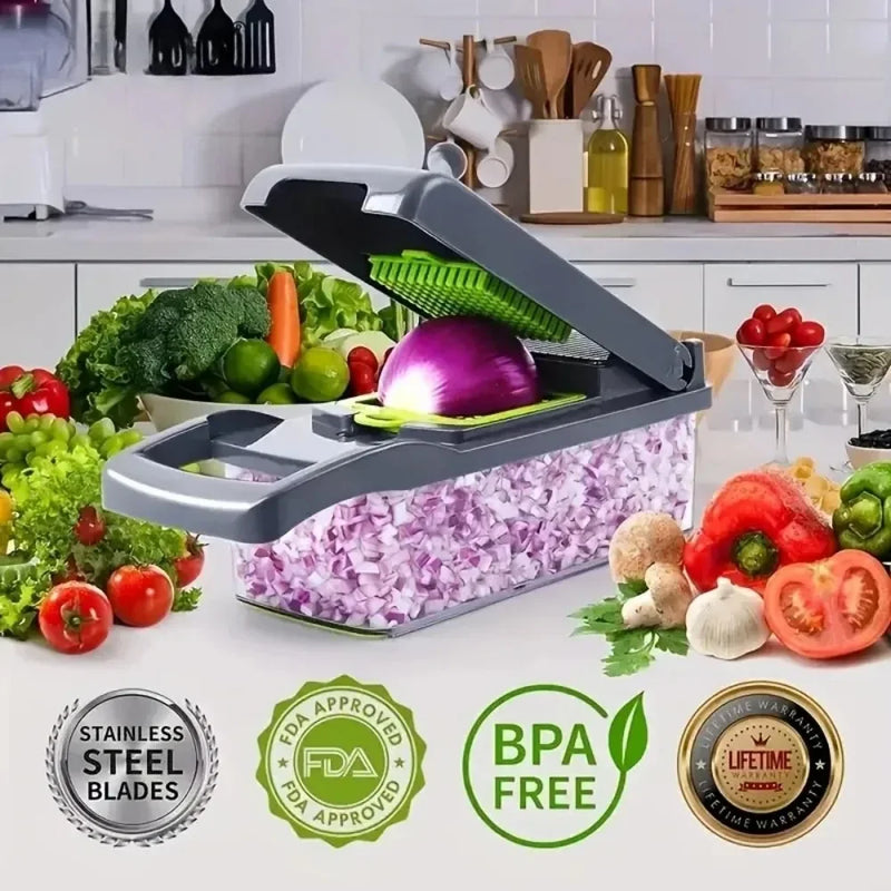 Cortador Vegetais 16 em 1 - Multifuncional Cozinha
