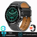 DAORKOW New 2 IN 1 Smart Watch TWS Earphone NFC Heart Rate Blood Oxygen Fitness Tracker Sport Watch Wireless Call Smartwatch Men