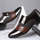 Sapatos Formais Masculinos Tamanho Grande - Elegantes Bico Pontiagudo Escritório