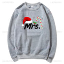 Hoodie Natal Mr & Mrs Matching Casal - Sweatshirt Hubby Wifey Couple Xmas