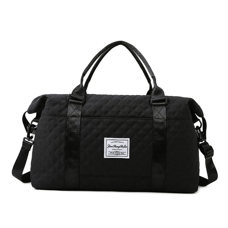 Saco de Viagem Dobrável Acolchoado - Bolsa Ginásio Yoga Separação Seco/Molhado