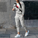 Conjunto Masculino Impressão 3D Digital - Gola Redonda Casual Respirável Moda