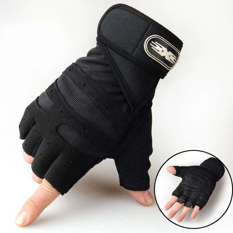 Luvas Ginásio Fitness - Musculação com Suporte Pulso