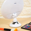 Espelho Maquilhagem LED 10x Ampliação - Rotativo 360° Ventosa para Casa de Banho