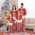 Pijama Algodão Natal Família - Conjunto Manga Comprida Mãe Pai Criança Xmas