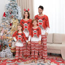 Pijama Algodão Natal Família - Conjunto Manga Comprida Mãe Pai Criança Xmas