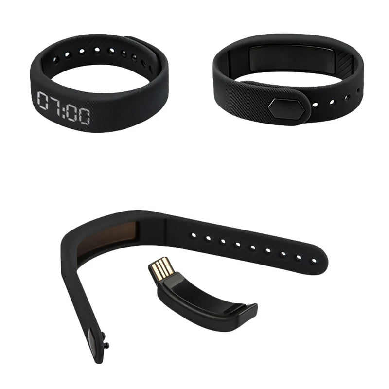 LED Digital Smart Wristbands Waterproof Smart Clock Smartband With Running Pedometer Monitor Smart Band Vibration Alarm Reminder