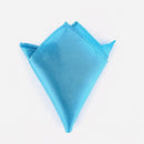 Lenços de Bolso Masculinos Luxo - Cores Sólidas Branco Preto Vermelho Poliéster 22x22cm