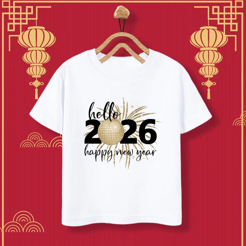 T-shirt Ano Novo 2026 - Edição Limitada Criança