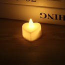 Velas LED Formato Coração Sem Chama - Decoração Romântica Casamento e Festas