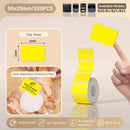 Papel Térmico Niimbot B21/B203/B3S - Etiquetas Autoadesivas Impermeáveis Resistentes a Óleo e Rasgos