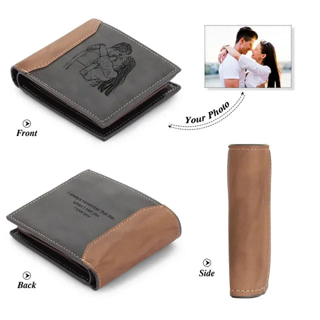 Carteira Masculina Personalizada com Foto - Presente Único
