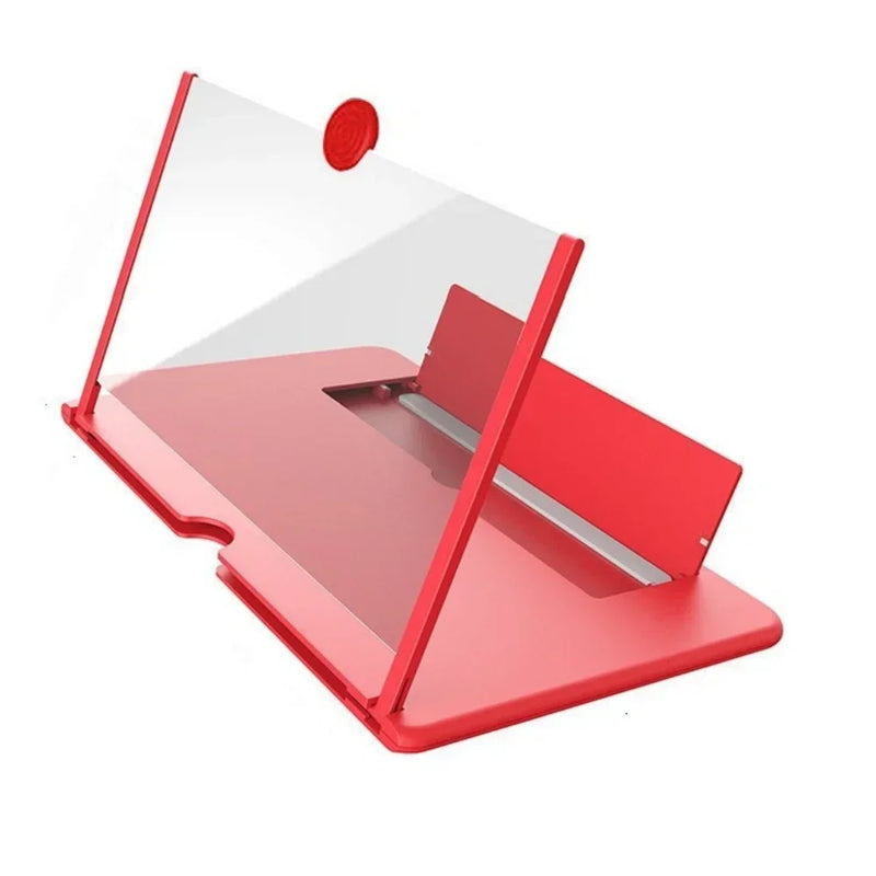 HD Phone Screen Magnifier - 12" Foldable Amplifier Stand for Movies & Videos