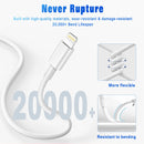 Cabo USB 3A para iPhone - Carregamento Rápido 1m/2m Lightning