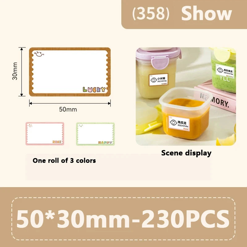 Rolo de Etiquetas Térmicas Adesivas Niimbot 2 Polegadas - Papel Colorido Impermeável para Impressora B1 B21