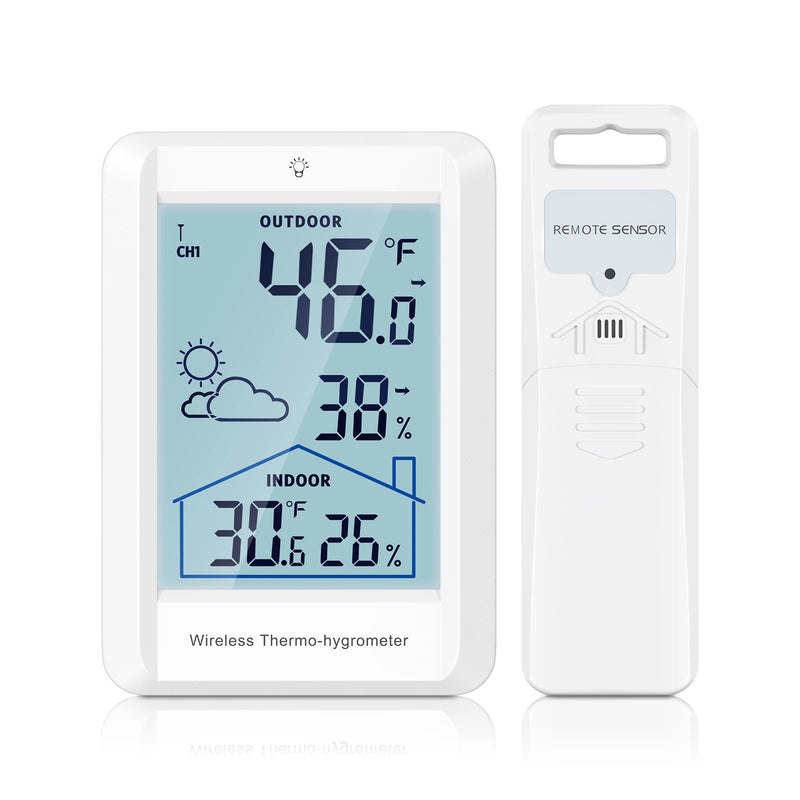 Estação Meteorológica ORIA Sem Fios - Termómetro Digital com Previsão e Monitor de Humidade