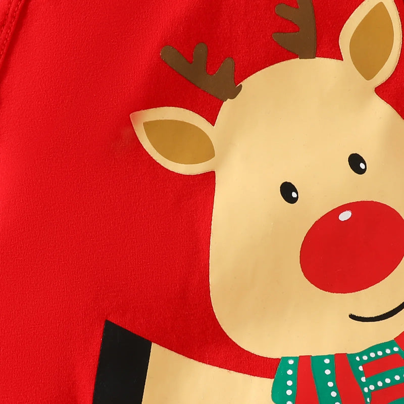 Body Bebé Primeiro Natal 2 Peças - My First Christmas Rena Jumpsuit Gorro 2025