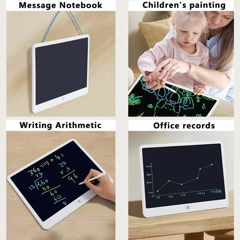 Tablet LCD Desenho 16/13/11 Polegadas - Brinquedo Educativo para Crianças 3-8 Anos