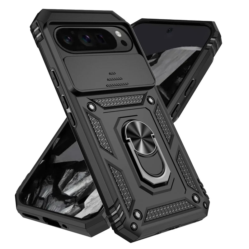 Capa Anti-Choque Google Pixel com Anel Magnético - Proteção Premium com Suporte