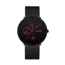 Relógio Masculino Executivo Ultra Fino - Malha de Aço Quartzo Casual Elegante