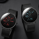 Relógio Masculino Executivo - Malha de Aço Ultra Fina