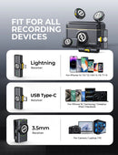 Microfone Lapela Hollyland Lark M2 - Sem Fios Cancelamento Ruído