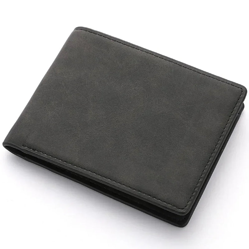 Carteira Masculina Couro Hipster - Compartimento Moedas Dobrável Luxo