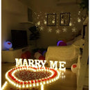 Velas LED Formato Coração Sem Chama - Decoração Romântica Casamento e Festas