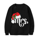 Hoodie Natal MR MRS Santa Hat Casal - Sweatshirt Streetwear Harajuku Xmas