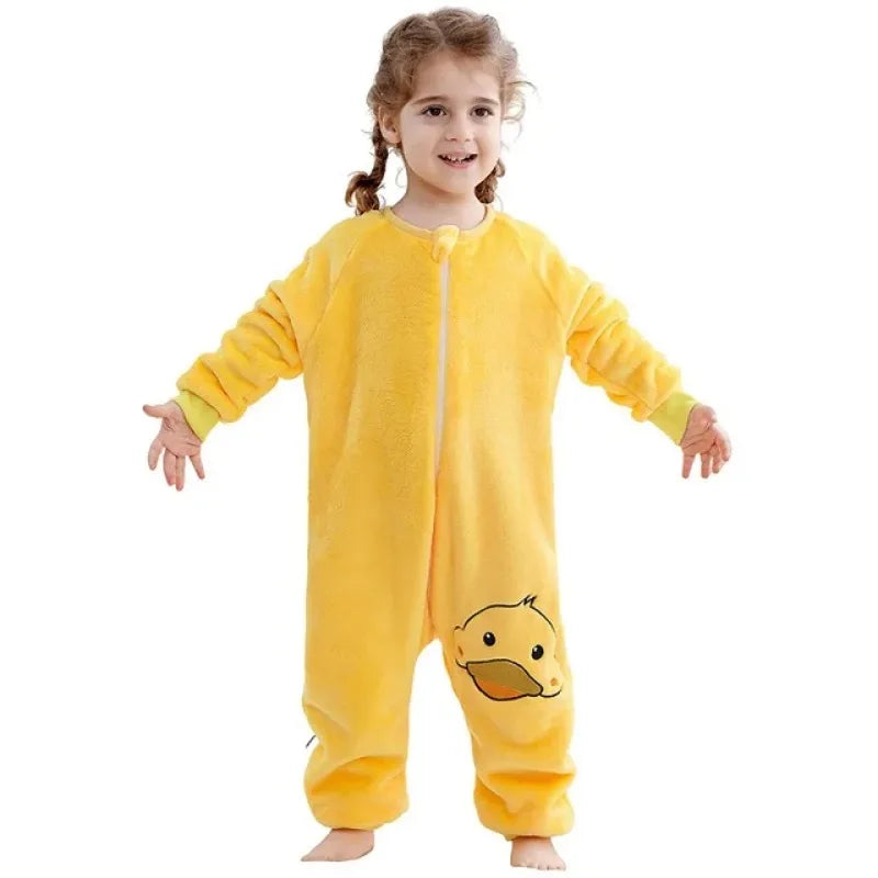 Pijama Natal Flanela Criança - Roupa Dormir Quente Inverno Menino Menina 1-6T