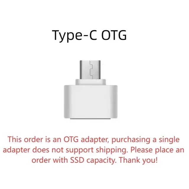 Disco SSD Externo Portátil 4TB - Alta Velocidade USB 3.1 para Laptop/PC