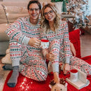 Pijamas Natal 2025 Família - Conjunto 2 Peças Estampado Body Bebé Xmas