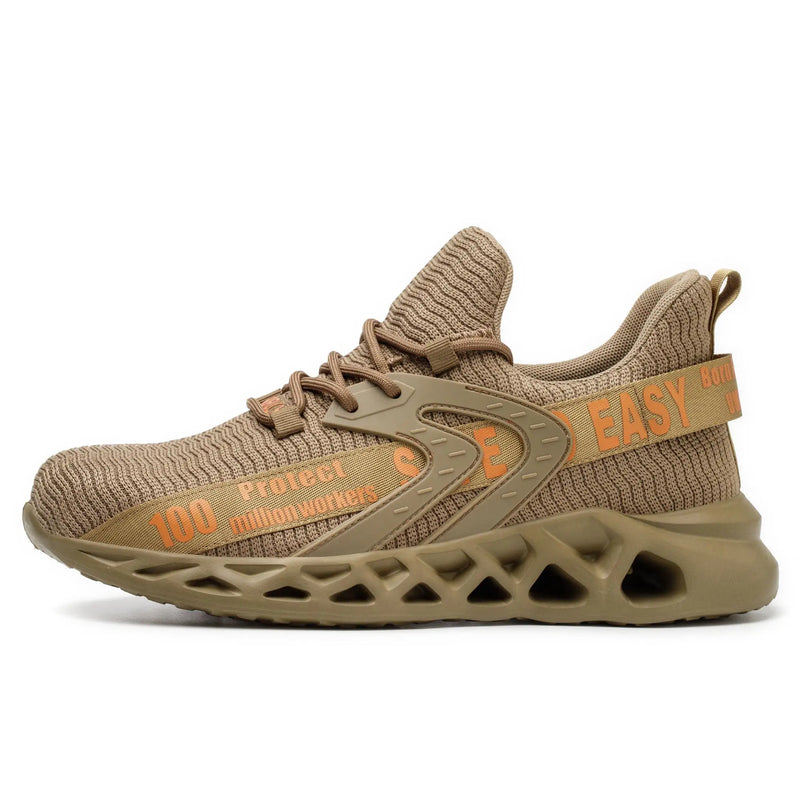 Ténis de Segurança Biqueira Aço - Leves Antiperfuração Proteção Construção Unissexo