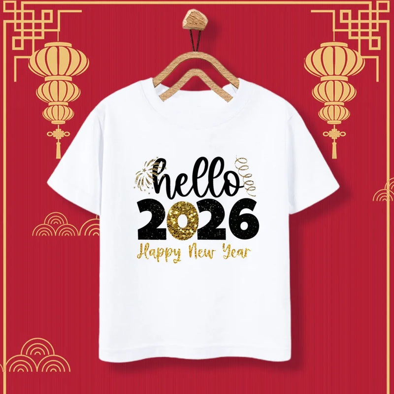 T-shirt Ano Novo 2026 - Edição Limitada Criança