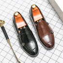 Sapatos Formais Masculinos Couro Premium - Mocassins Elegantes Casamento