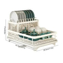 Escorredor de Louça 2 Níveis 2025 - Organizador Cozinha Ajustável Poupa Espaço