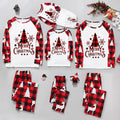 Pijama Natal Família 2 Peças - Conjunto Mãe Pai Criança Body Bebé Casual Xmas