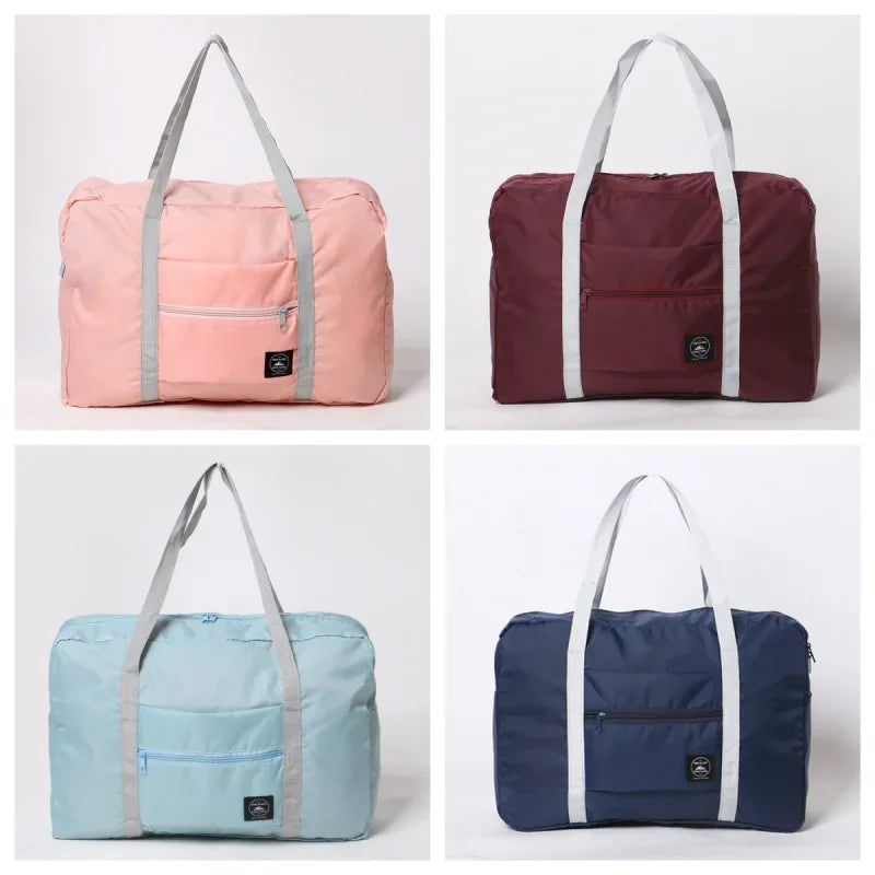 Saco de Viagem Dobrável para Avião - Bolsa Carry-On Leve Grande Capacidade Fim de Semana