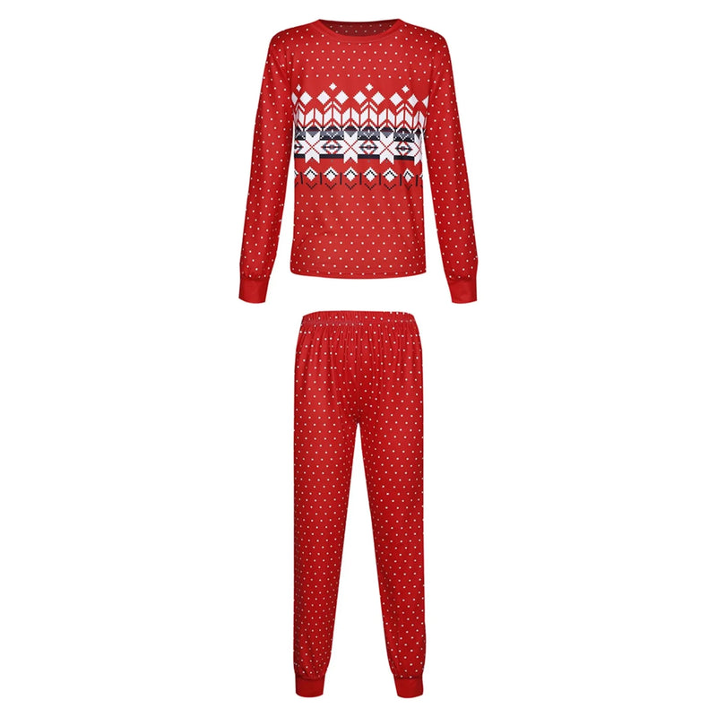 Hot Sall Family Matching Christmas Pajama Sets Xmas Mother Daughter Dad Son Match Pajamas Cotton Kids Pjs Women's Sleepwear