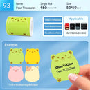 Rolo de Etiquetas Térmicas Adesivas Niimbot 2 Polegadas - Papel Colorido Impermeável para Impressora B1 B21