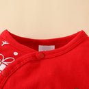 Body Bebé Primeiro Natal 2 Peças - My First Christmas Rena Jumpsuit Gorro 2025