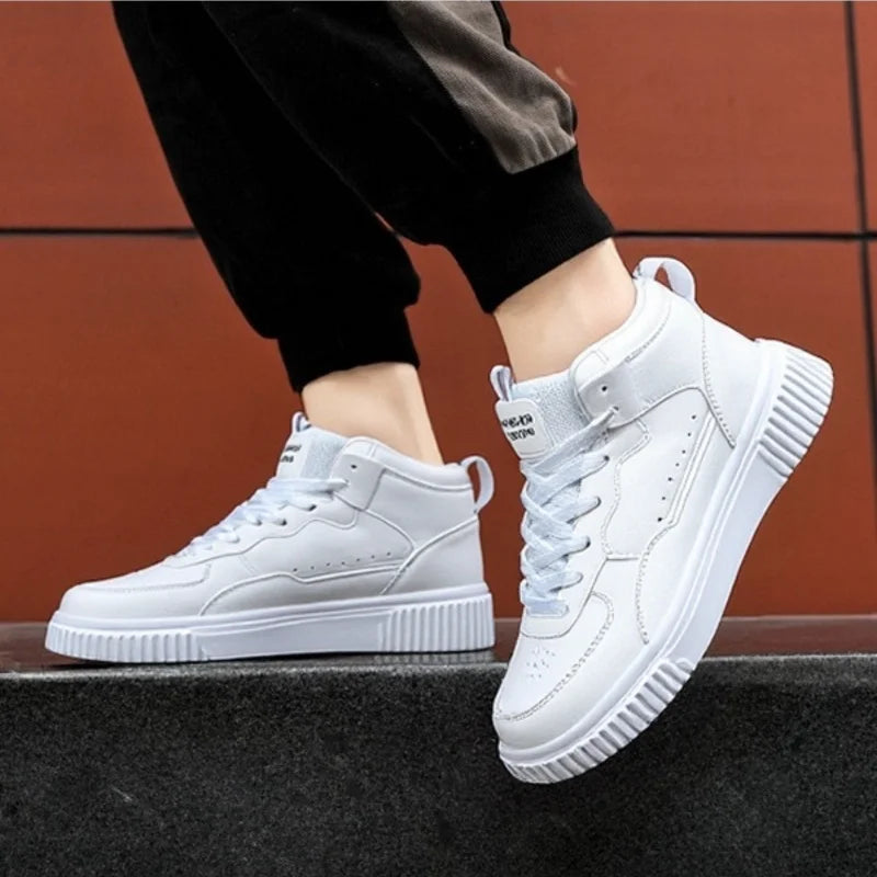 Ténis Desportivos Cano Alto Leves - Unissexo Casual Caminhada Confortáveis