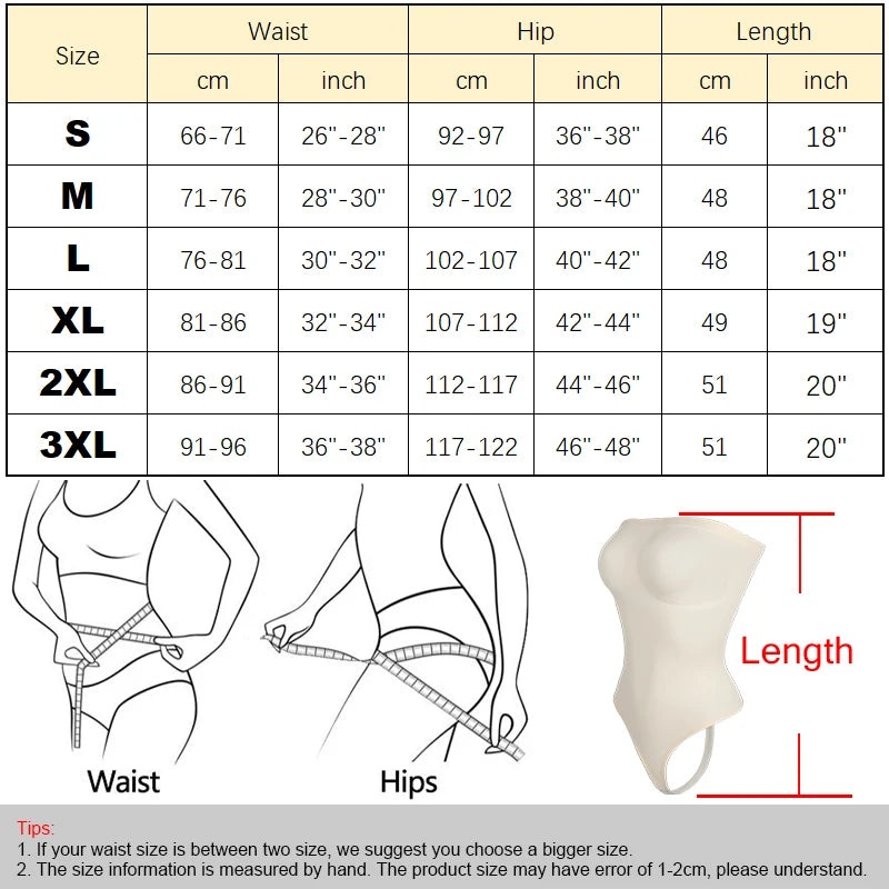 Body Shapewear Ombros Descobertos - Modelador Cintura e Abdómen com Tanga