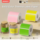 Papel Térmico Niimbot B21/B203/B3S - Etiquetas Autoadesivas Impermeáveis Resistentes a Óleo e Rasgos