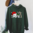 Hoodie Natal Mr & Mrs Matching Casal - Sweatshirt Hubby Wifey Couple Xmas